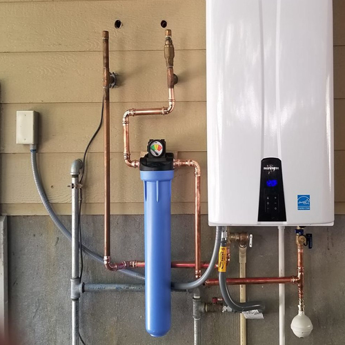 tankless water heater installation