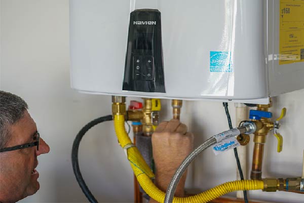 tankless water heater installation